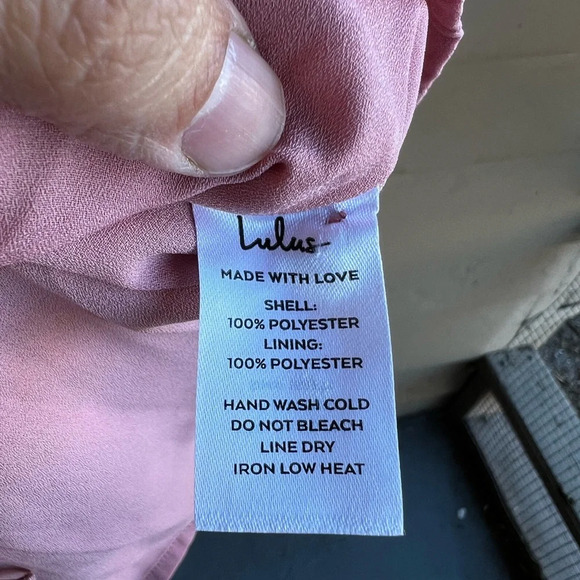 NWT Lulu’s Parkside Mauve Multi Print Half-Sleeve V-Neck Mini Dress Size Small - Picture 7 of 9